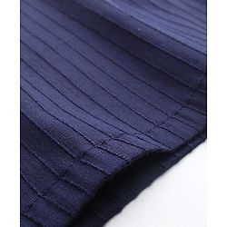 Babyhug 100% Cotton Dobby Full Sleeves Embroidered Kurta With Chevron Printed Dhoti Set - Navy Blue