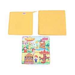 Babyhug Foldable Storage Box With Lid Theme Park - Yellow