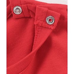 Babyhug Cotton Half Sleeves T-Shirt Lightning Mcqueen Print - Red