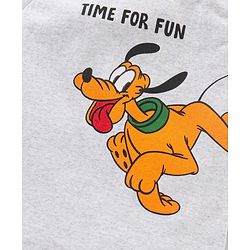 Babyhug 100% Cotton Sleeveless T-Shirt Goofy Print - White