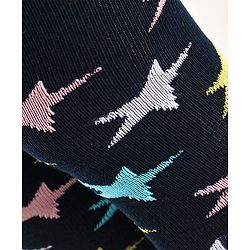 Cutewalk by Babyhug Anti Bacterial Footed Tights Star Design - Navy