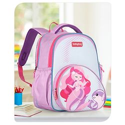 Babyhug School Backpack Mermaid Purple - 15.5 Inches