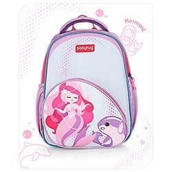 Babyhug School Backpack Mermaid Purple - 15.5 Inches
