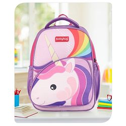 Babyhug School Backpack Unicorn Pink & Purple - 15.5 Inches