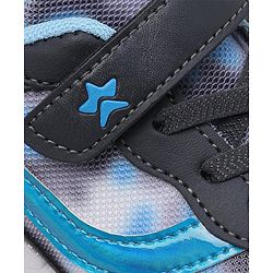 Cute Walk by Babyhug Velcro Closure Sneakers Tie Dye Pattern - Grey & Blue