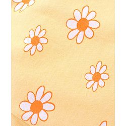 Babyhug Cotton Knit Mid Thigh Shorts Polka Dots & Floral Print Pack Of 2 - Yellow & Orange