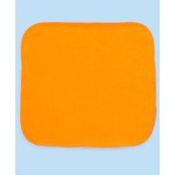 Babyhug Knitted Terry Wash Cloth Pack of 6 Paws Print - Orange & White