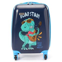 Babyhug Rock Star Kids Small 1 Day Trip Trolley Bag Dino Print - 18 Inches