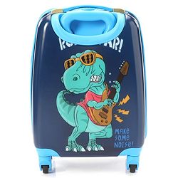 Babyhug Rock Star Kids Small 1 Day Trip Trolley Bag Dino Print - 18 Inches