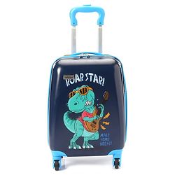 Babyhug Rock Star Kids Small 1 Day Trip Trolley Bag Dino Print - 18 Inches