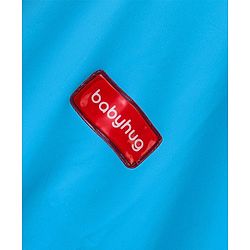Babyhug Full Sleeves Hooded Monster Graphics Raincoat - Blue