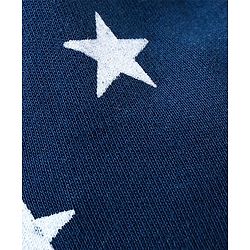 Babyhug 100% Cotton Cap Mittens And Booties Star Print Navy Blue - Diameter 11.5 cm