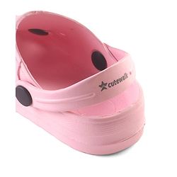 Cute Walk by Babyhug Clogs with Back Strap Watermelon Patch - Pink