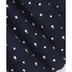 Babyhug 100% Cotton Half Sleeves Frock With Boomer Floral Print- Navy Blue