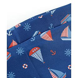 Babyhug Swimming Trunk Boat Print - Navy Blue