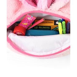 Babyhug Soft Plush Kids Rabbit School Bag Pink - 12 Inches