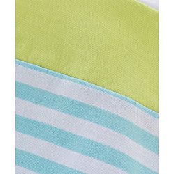 Babyhug Cotton Knit Half Sleeves T-Shirts with Dino Print Pack of 3 - White Blue & Green