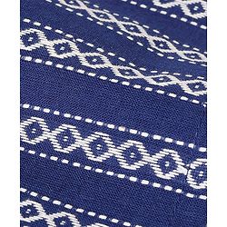 Babyhug Full Sleeves 100% Cotton Spiral Printed Kurta Pyjama Set - Indigo