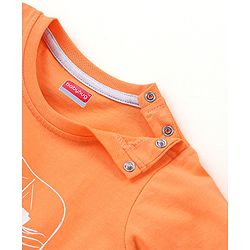 Babyhug Cotton Half Sleeves T-Shirts Anchor Print Pack Of 3 - Blue & Orange