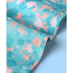 Babyhug 100% Cotton Woven Full Sleeves Kurta & Pyjama Set Abstract Print - Blue