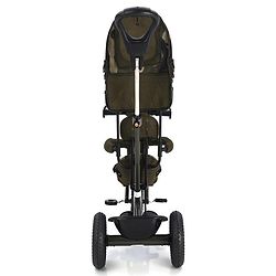 Babyhug Plug & Play Apache Tricycle with Parental Handle and Printed Canopy Military Theme - Green