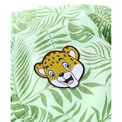 Babyhug Cotton Knit Half Sleeves Tropical Print T-Shirt - Green