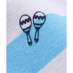 Babyhug Cotton Knit Half Sleeves T-Shirt Striped Print- Multicolour