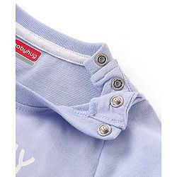 Babyhug Cotton Jersey Half Sleeves T-Shirt Dino Print - Blue