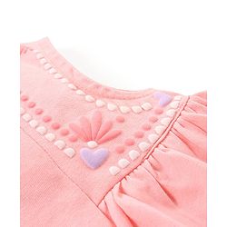 Babyhug 100% Cotton Sleeveless Top & Leggings Set Floral & Heart Print - Pink