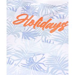 Babyhug Cotton Jersey Half Sleeves T-Shirt Text Print - White