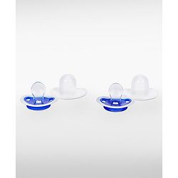 Babyhug Orthodontic Silicone Soother with Hygienic - Purple Cover Pack of 2 | BPA-Free |Baby Safe Pacifier |0+ Months