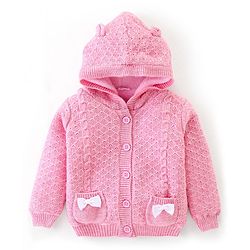 Babyhug Full Sleeves Solid Sweater  - Mint