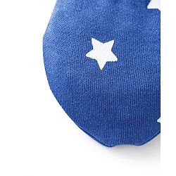 Babyhug 100% Cotton Star print Mittens & Booties - Blue