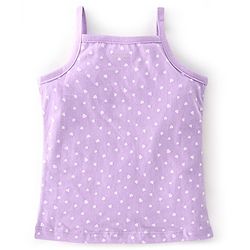 Babyhug 100% Cotton Sleeveless Slips Floral & Heart Print Pack of 3 - Pink Blue & Purple