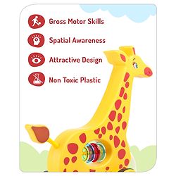 Babyhug Giraffe Pull Along Toy - Multicolor
