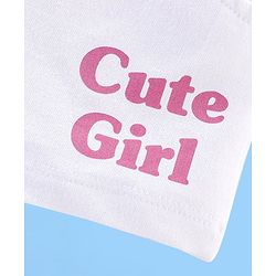 Babyhug 100% Cotton Knit Half Sleeves Top with Shorts Tie Dye Print - Pink & White