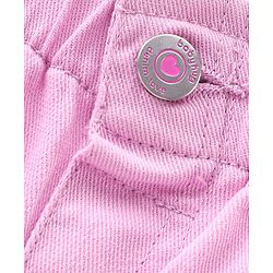 Babyhug Cotton Stretchable Capri Solid- Lilac