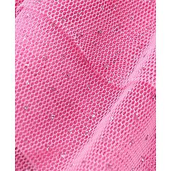 Babyhug 100% Cotton Knit Singlet Sleeves Top & Skirt Set Floral Print - Pink
