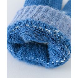 Babyhug Gloves With Football Design - Dark Blue