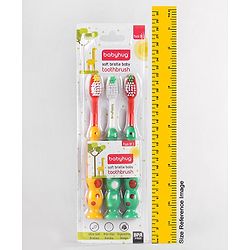 Babyhug Baby Junior Toothbrush Pack of 3 - color and print may vary