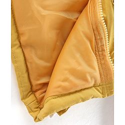 Babyhug Full Sleeves Hooded & Padded Jacket Solid- Mustard