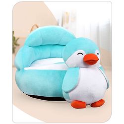 Babyhug Penguin Shaped Soft Seat - Sky Blue