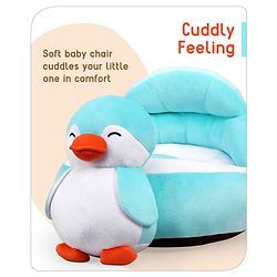 Babyhug Penguin Shaped Soft Seat - Sky Blue