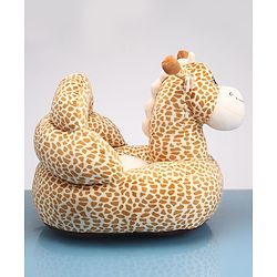 Babyhug Giraffe Shaped Soft Seat - Brown(Color May Vary)