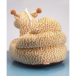 Babyhug Giraffe Shaped Soft Seat - Brown(Color May Vary)