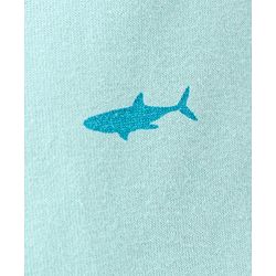 Babyhug Cotton Jersey Knitted Mid Thigh Length Shorts Fish and Text Print Pack of 2 - Orange & Blue