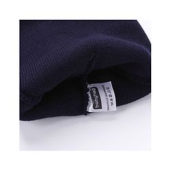Babyhug Woollen Cap Smiley Design Large Size - Navy Blue