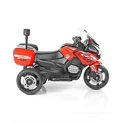Babyhug Battery Operated Three Wheel Ride on Bike Red | With Music & Lights| Pre-loaded Music with USB & AUX| Easy to Assemble| Comfortable Seat| Easy to Operate| Rechargeable Battery