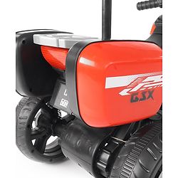 Babyhug Battery Operated Three Wheel Ride on Bike Red | With Music & Lights| Pre-loaded Music with USB & AUX| Easy to Assemble| Comfortable Seat| Easy to Operate| Rechargeable Battery