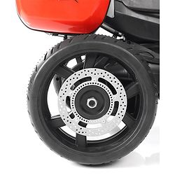 Babyhug Battery Operated Three Wheel Ride on Bike Red | With Music & Lights| Pre-loaded Music with USB & AUX| Easy to Assemble| Comfortable Seat| Easy to Operate| Rechargeable Battery
